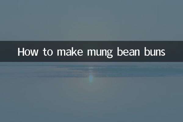 Come preparare i panini con fagioli mung