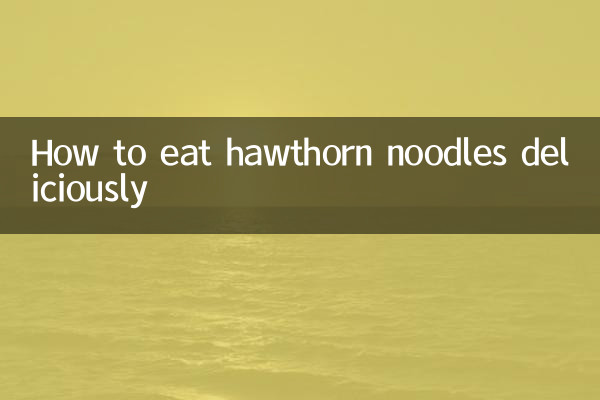 Wie man Weißdornnudeln köstlich isst