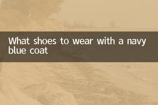 একটি নেভি ব্লু কোট সঙ্গে কি জুতা পরেন