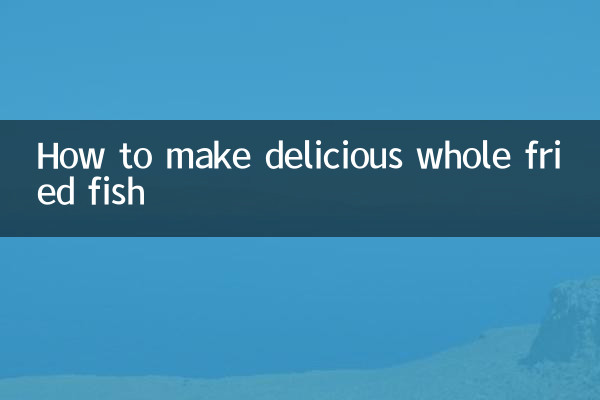 Come preparare un delizioso pesce fritto intero