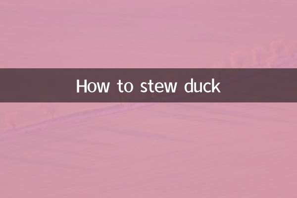 鴨の煮込み方