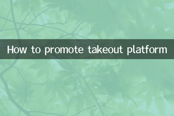 How to promote takeout platform