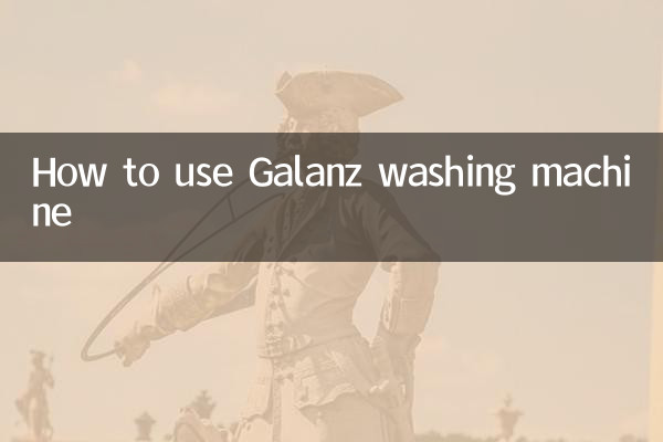Come usare la lavatrice Galanz