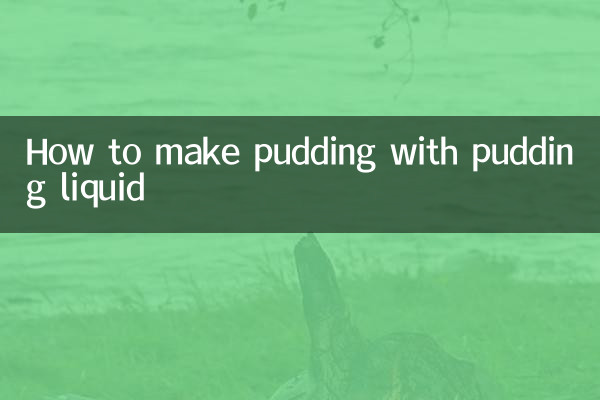 Come preparare il budino con il liquido del budino