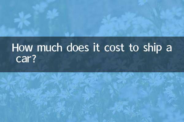 Wie viel kostet der Versand eines Autos?