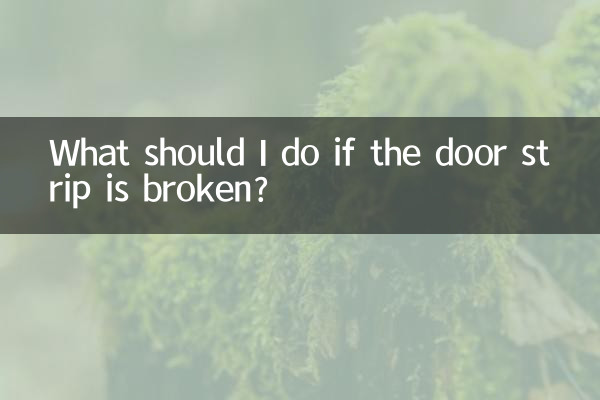 What should I do if the door strip is broken?
