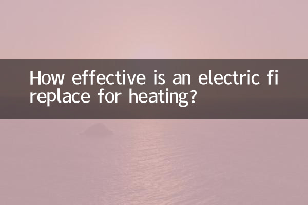 How effective is an electric fireplace for heating?