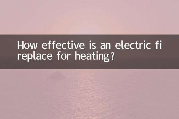 How effective is an electric fireplace for heating?