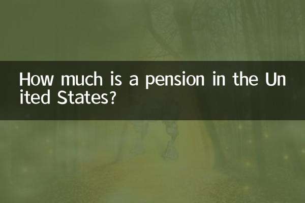 How much is a pension in the United States?