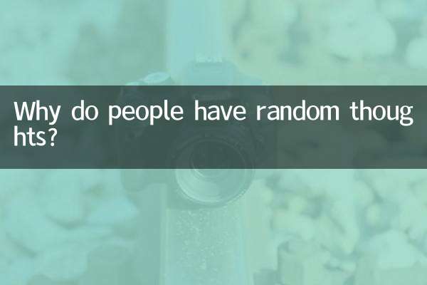 Why do people have random thoughts?