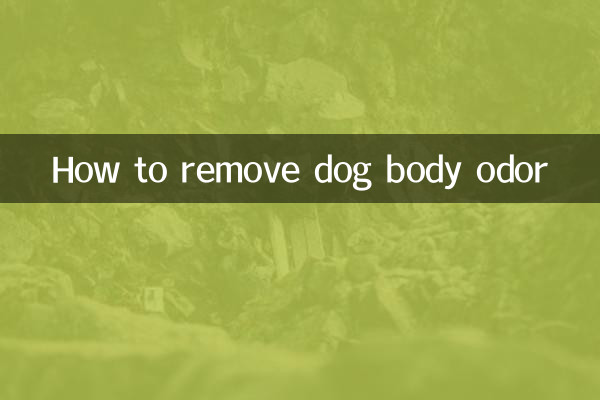 Cómo eliminar el olor corporal de los perros