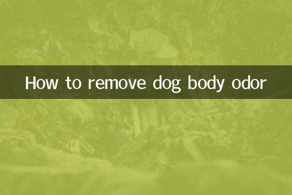 कुत्ते के शरीर की दुर्गंध कैसे दूर करें
