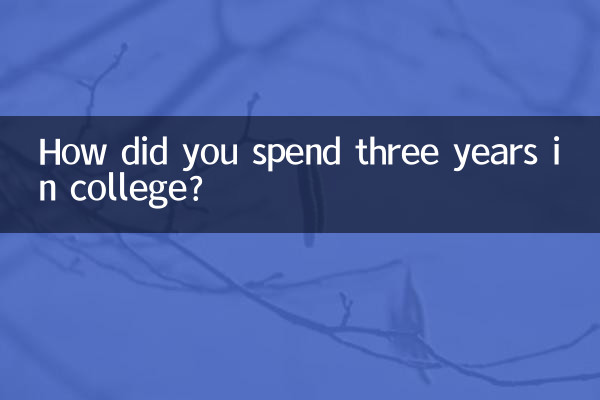 ¿Cómo pasaste tres años en la universidad?