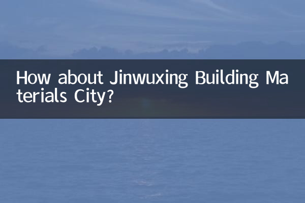 Qu’en est-il de la ville des matériaux de construction de Jinwuxing ?