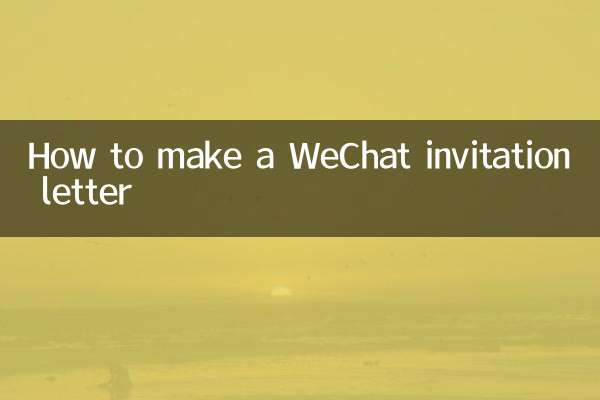 So erstellen Sie einen WeChat-Einladungsbrief