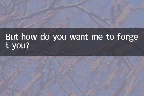 Но как ты хочешь, чтобы я тебя забыл?