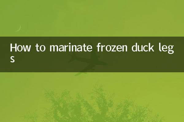 Come marinare le cosce d'anatra congelate