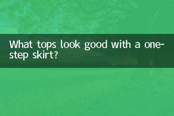 ワンステップスカートに似合うトップスは？