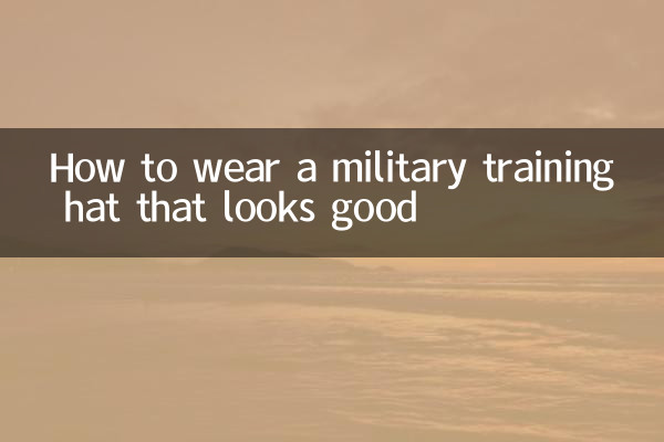 Comment porter un chapeau d'entraînement militaire qui a fière allure