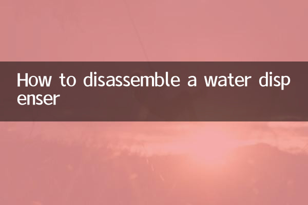 Como desmontar um dispensador de água