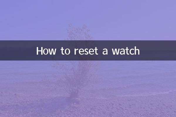 Cómo restablecer un reloj