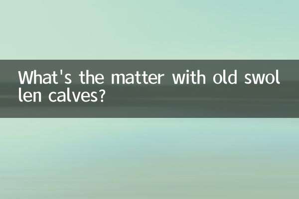 오래되고 부어오른 송아지는 무슨 문제인가요?