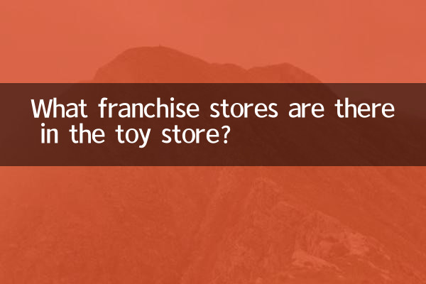 Quais lojas franqueadas existem na loja de brinquedos?