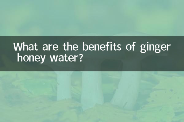 Quels sont les bienfaits de l’eau de miel de gingembre ?