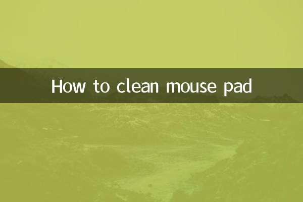 Comment nettoyer un tapis de souris