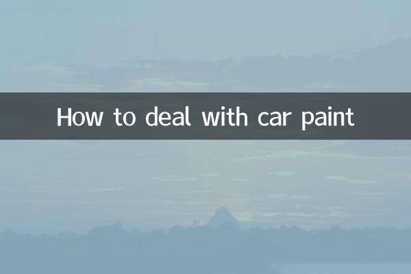 Como lidar com a pintura do carro