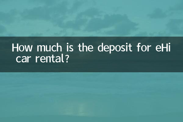Quanto é o depósito para aluguel de carro eHi?