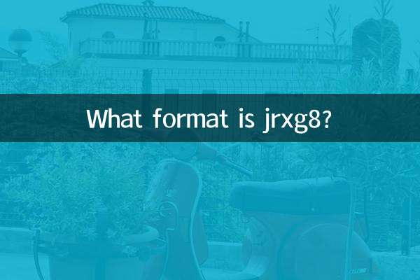 jrxg8은 어떤 형식인가요?
