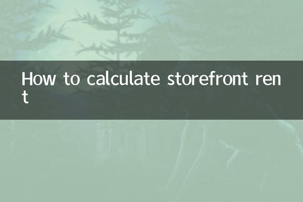 Comment calculer le loyer d'une vitrine