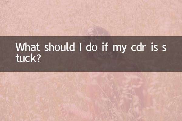¿Qué debo hacer si mi cdr se atasca?
