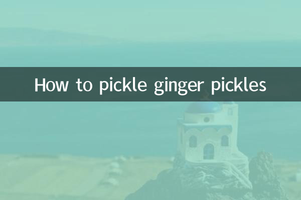 Comment mariner des cornichons au gingembre