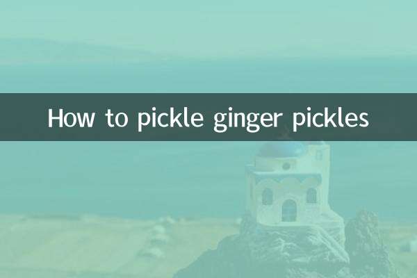 Comment mariner des cornichons au gingembre