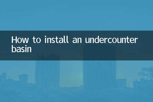 Come installare un lavabo sottopiano