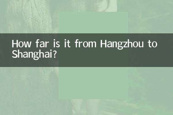 Wie weit ist es von Hangzhou nach Shanghai?