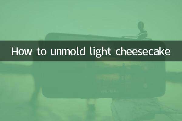 Como desenformar cheesecake light