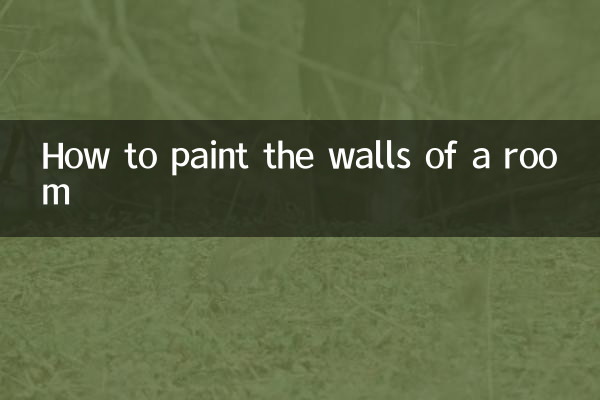 نحوه رنگ آمیزی دیوارهای اتاق