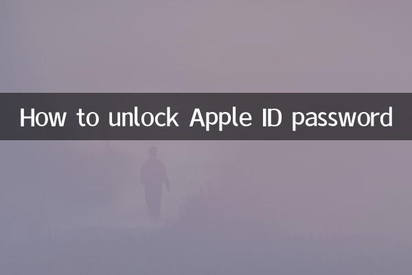 蘋果的id密碼怎麼解鎖