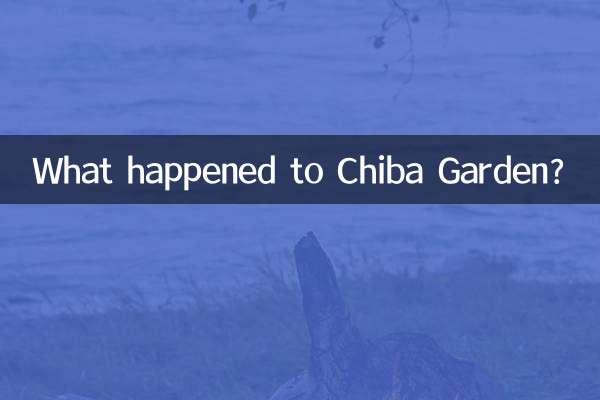 ماذا حدث لحديقة تشيبا؟