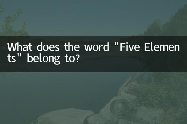 Wozu gehört das Wort „Fünf Elemente“?