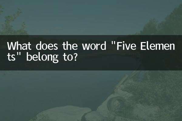 Wozu gehört das Wort „Fünf Elemente“?