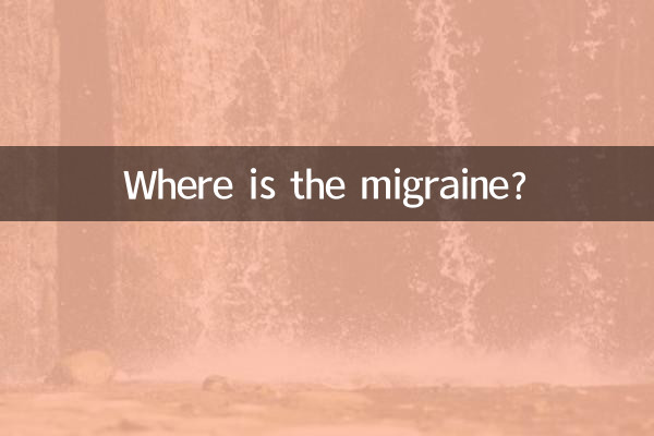 ¿Dónde está la migraña?