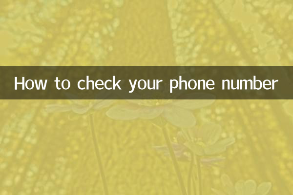How to check your phone number