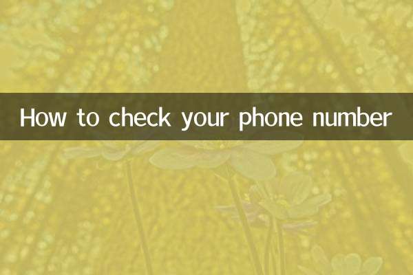 How to check your phone number