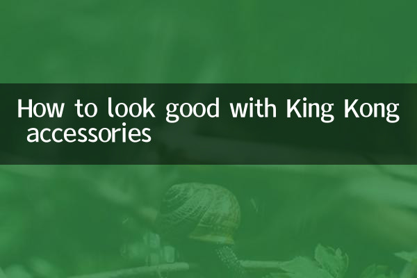 Como ficar bem com os acessórios King Kong