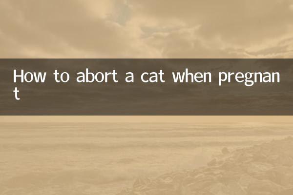Come abortire un gatto durante la gravidanza