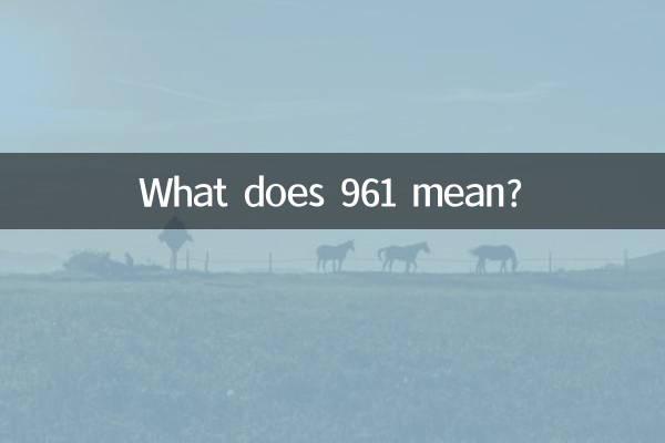 Что означает 961?